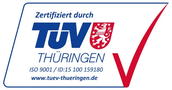 TÜV Thüringen ISO 9001 zertifiziert